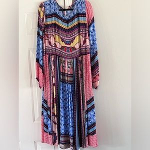 Anthropologie multi colored dress